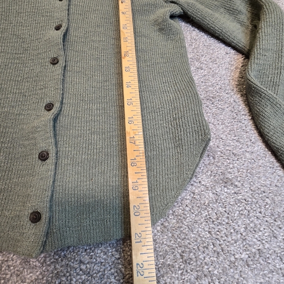 Madewell Button Front Cardigan Light Green Ladies XXS - Picture 2 of 8